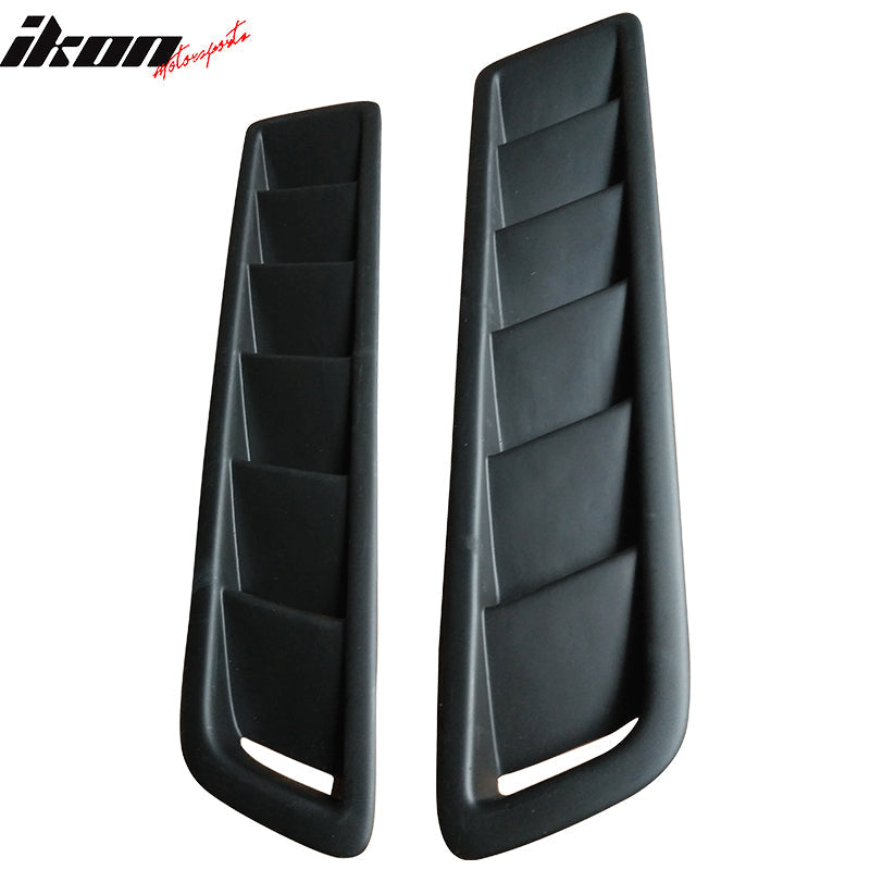 Universal Fitment 20x5" Air Flow Hood Vent Scoop Bonnet Cover 2PC