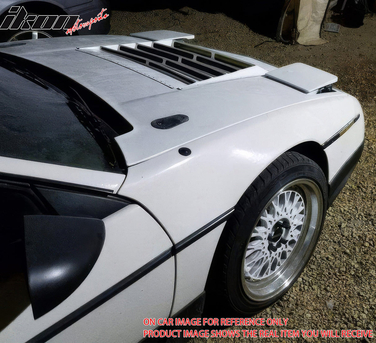 Fits Universal URAS Style Air Flow Hood Vent Cover Primer Black ABS