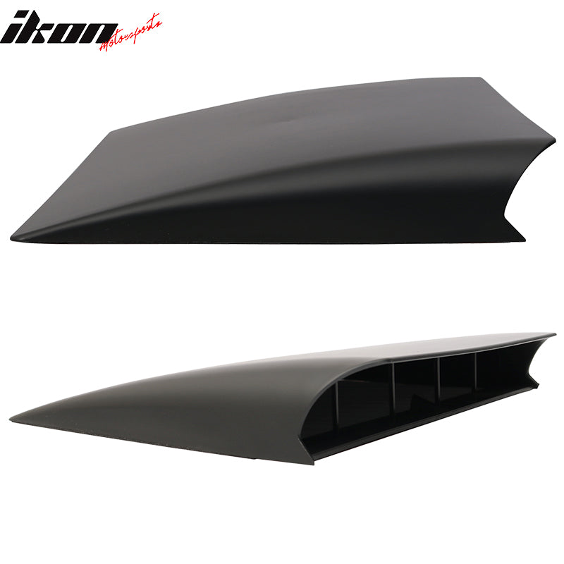 Universal Black Air Flow Hood Vent Scoop ABS