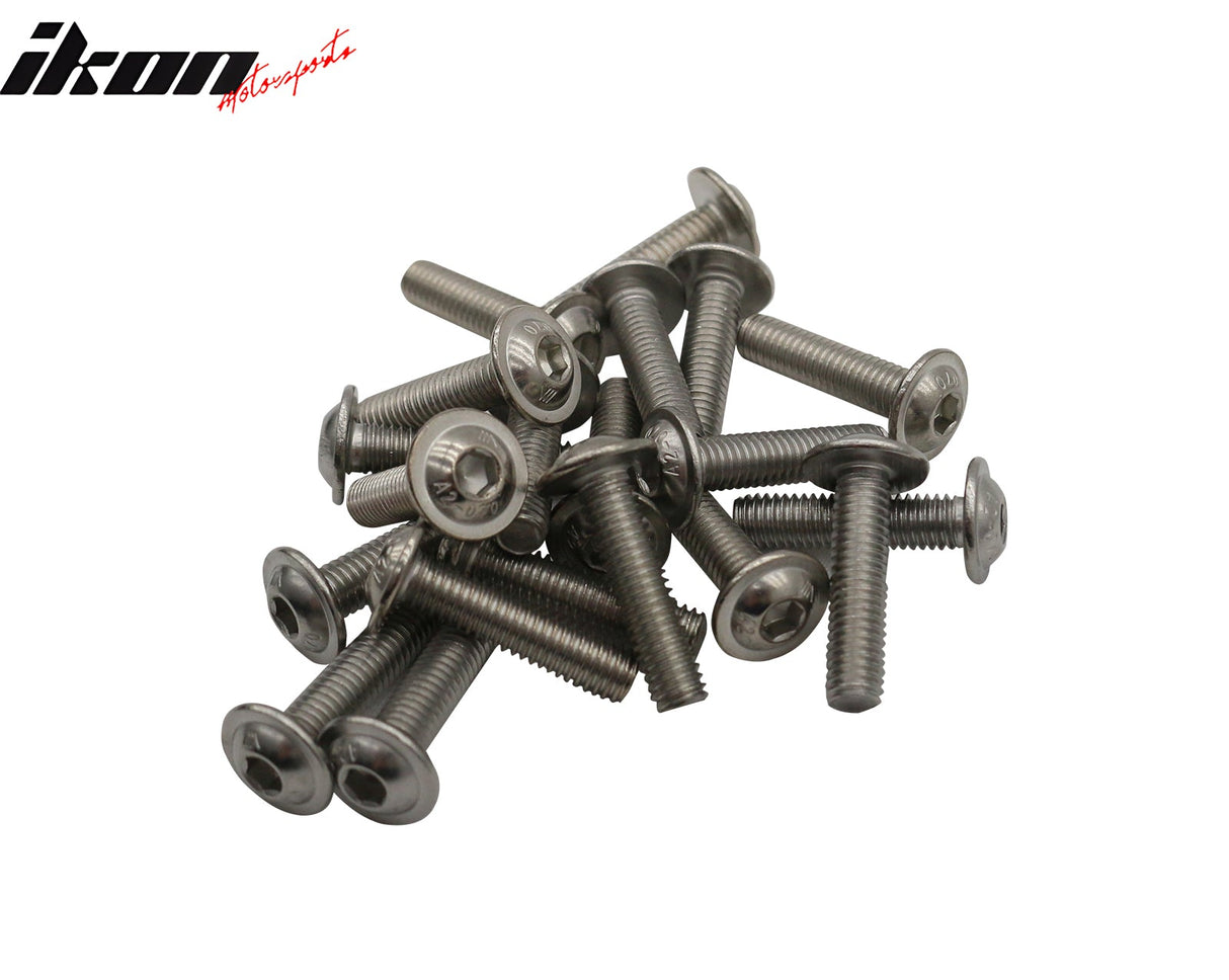 Front Spoiler Side Skirt Extension M6 Drill Bolts Nuts Washer Hardware