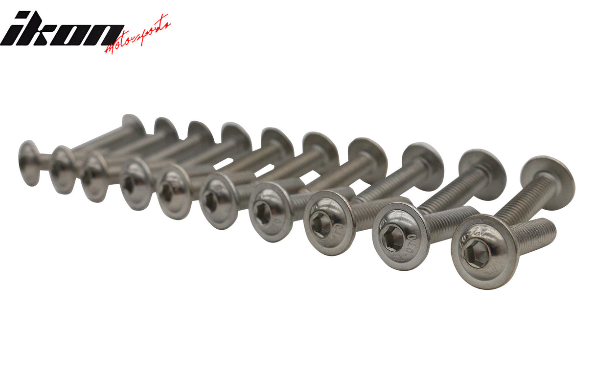 Front Spoiler Side Skirt Extension M6 Drill Bolts Nuts Washer Hardware