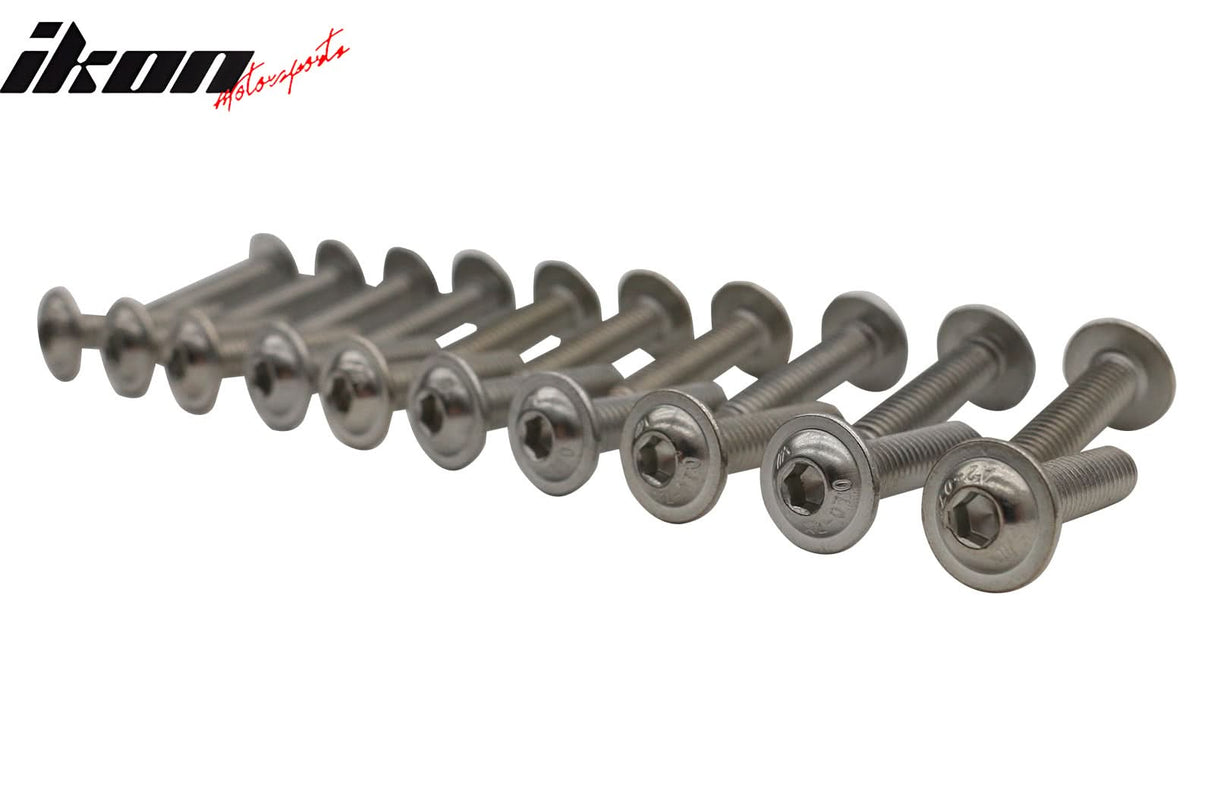 Front Spoiler Side Skirt Extension M6 Drill Bolts Nuts Washer Hardware