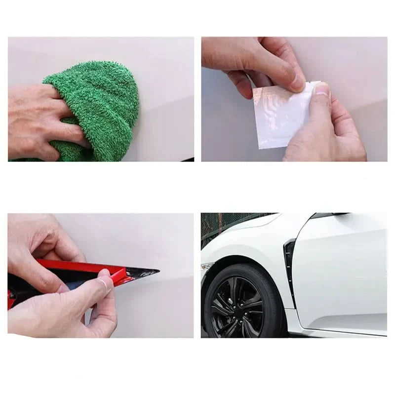 Universal Side Fender Vent Covers – Air Vent Wing Trim for Cars, SUVs & Trucks | Exterior Styling Upgrade (Pair)