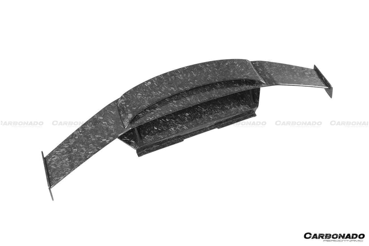 2015-2025 Lamborghini Huracan LP610 LP580 Evo Tecnica MD Style Carbon Fiber Trunk Spoiler with Base