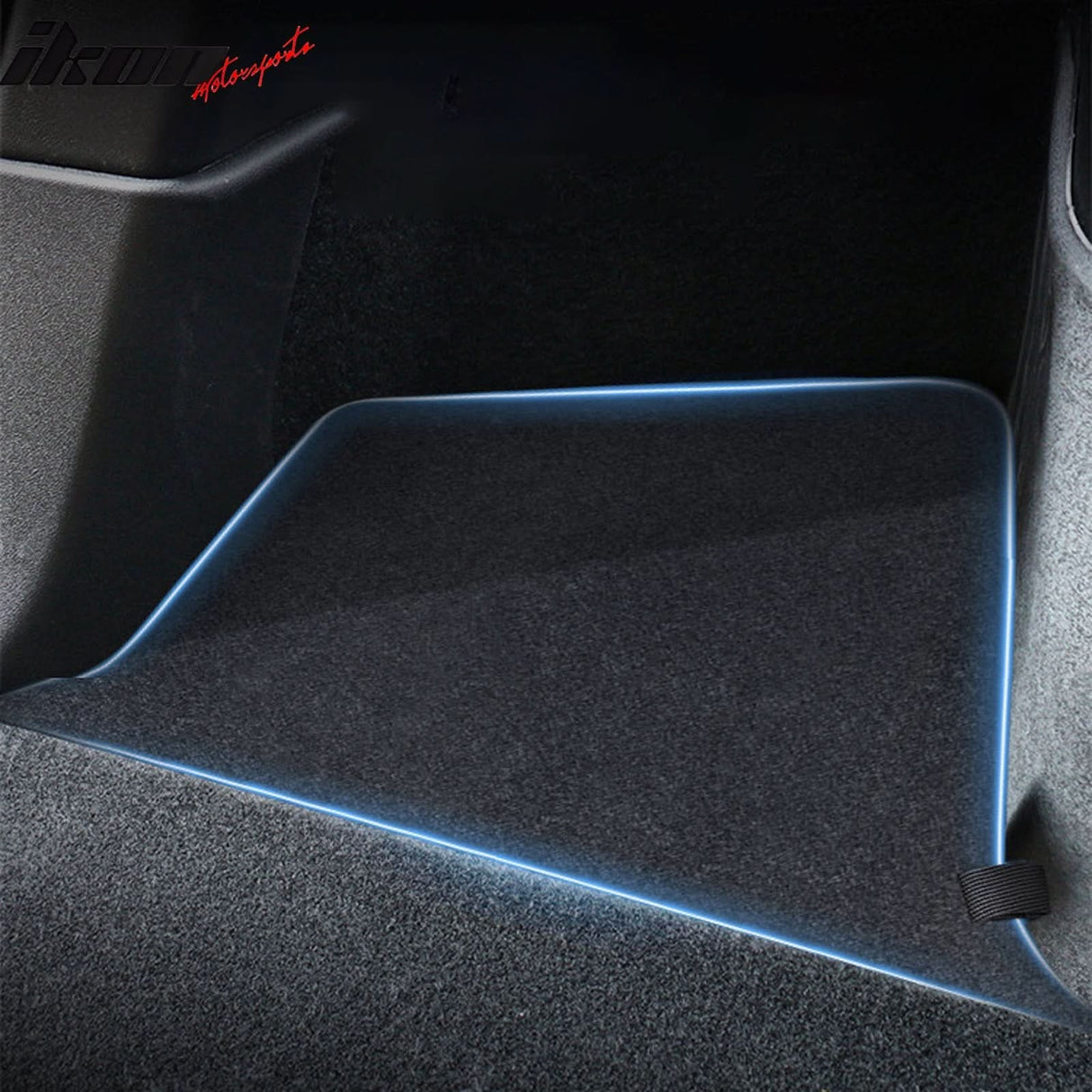 2020-2023 Tesla Model Y Black Rear Left Right Storage Box TPE ABS 4PCS