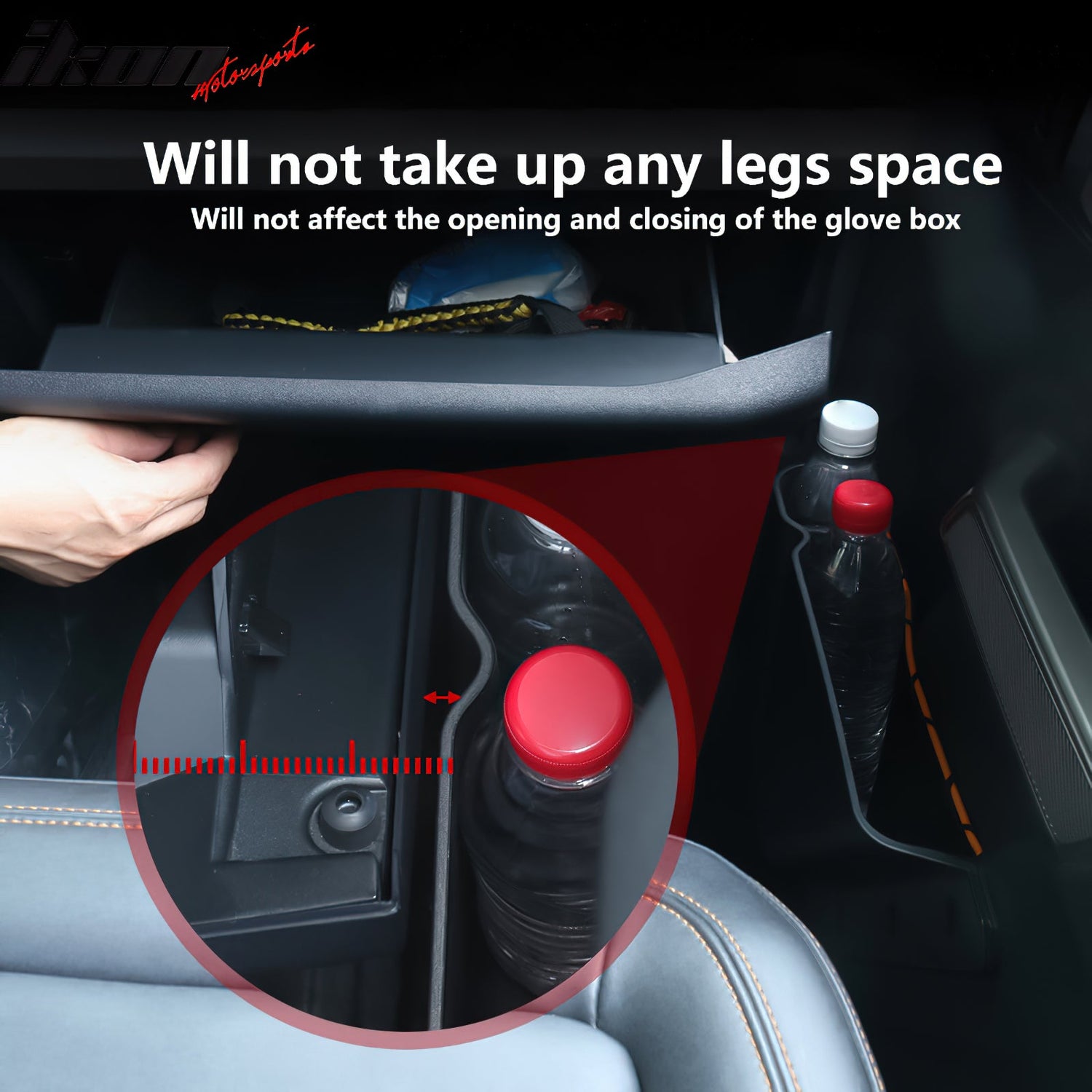 2021-2025 Ford Bronco 2/4 Dr Black Front Door Storage Box TPE+ABS 2PCS