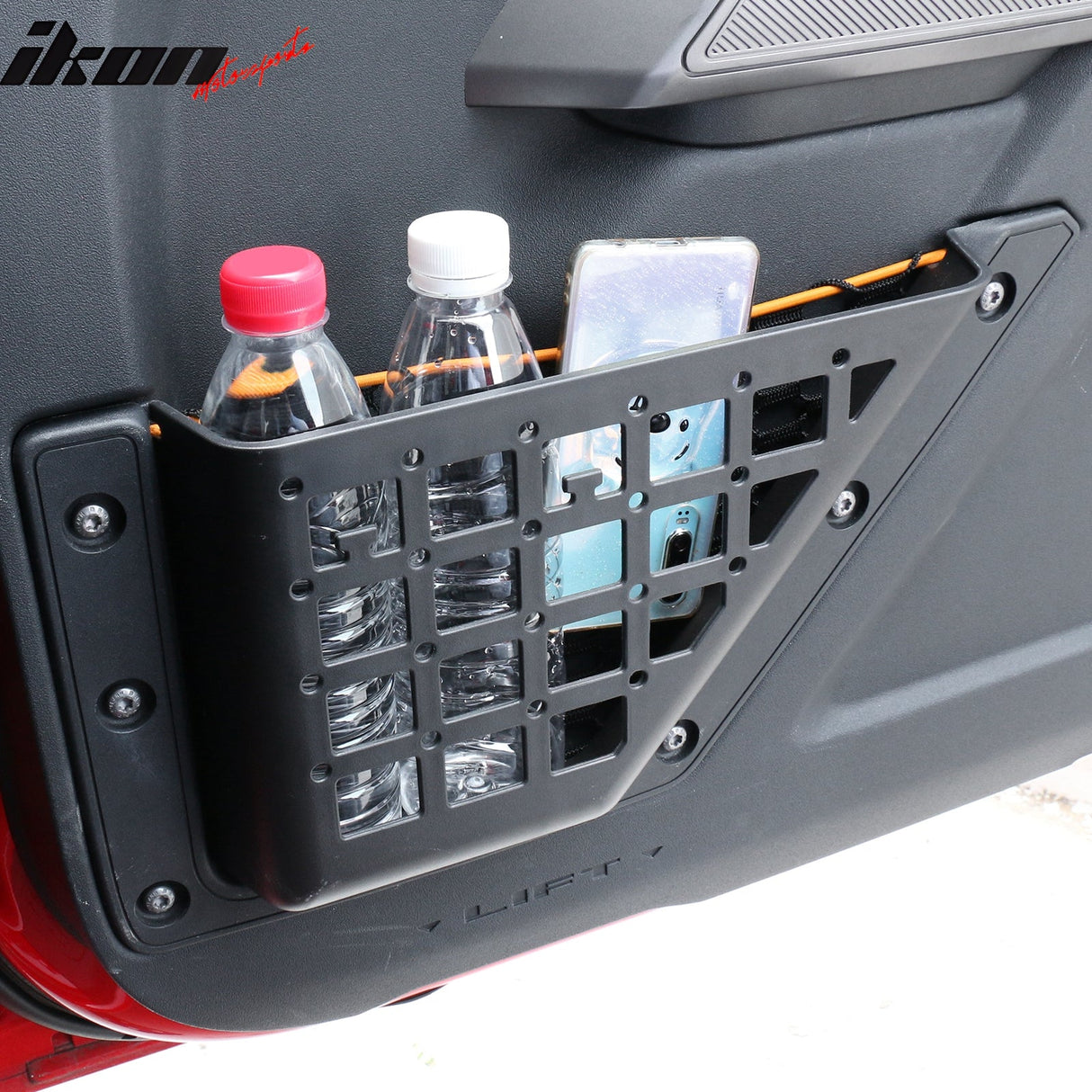 2021-2025 Ford Bronco 2/4 Door Black Front Door Storage Box ABS 2PCS