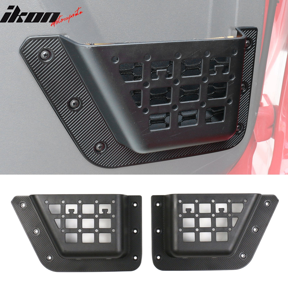 2021-2025 Ford Bronco 4 Door Black Rear Door Storage Box ABS 2PCS