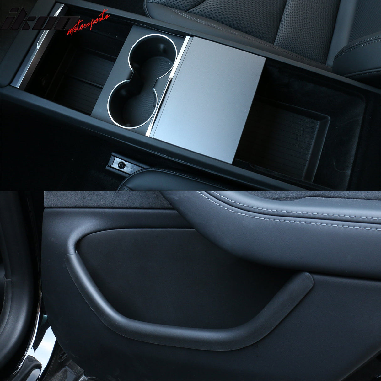 2024-2025 Tesla Model 3 Door Side+Center Armrest+Console Storage Box
