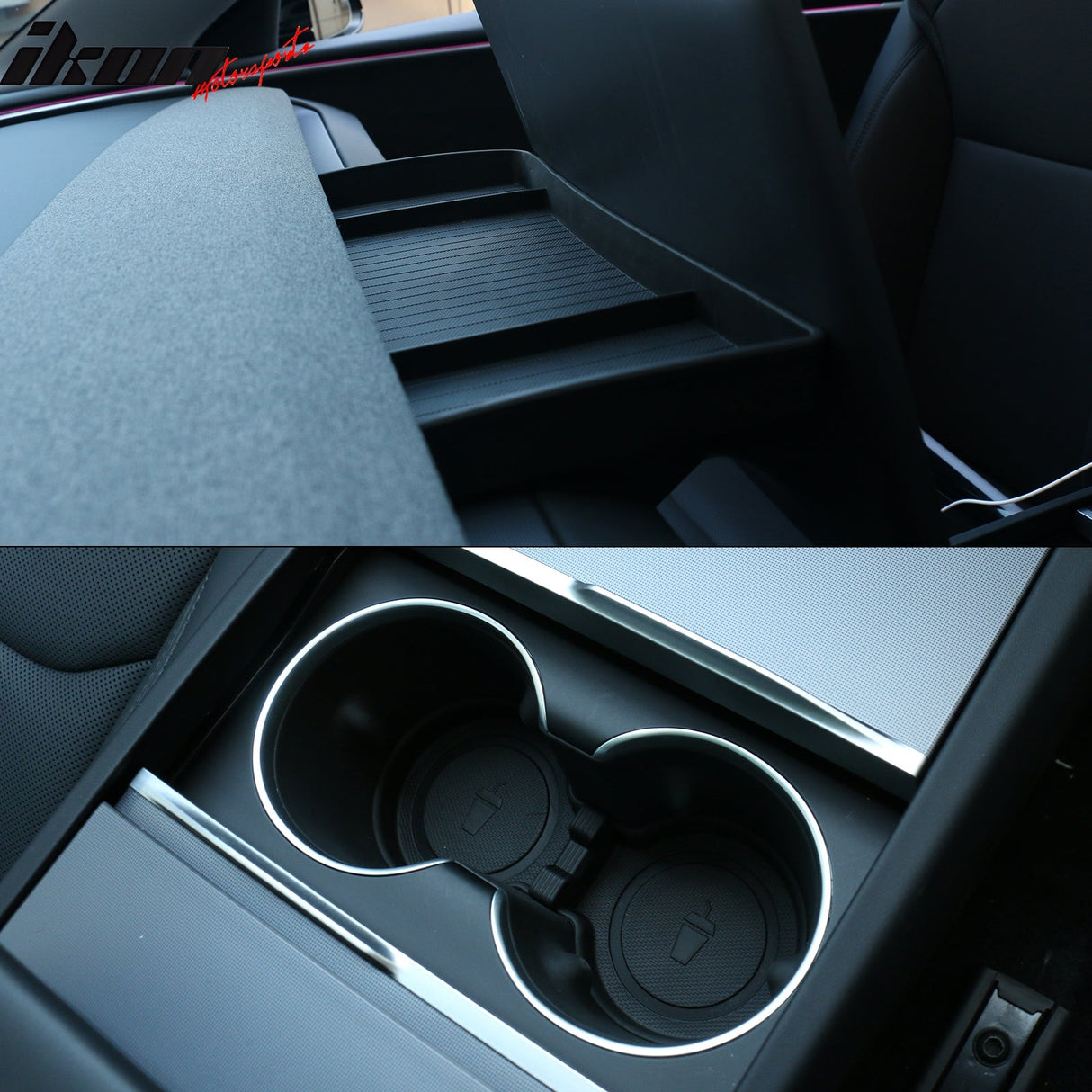 2024-2025 Tesla Model 3 Door Side+Center Armrest+Console Storage Box