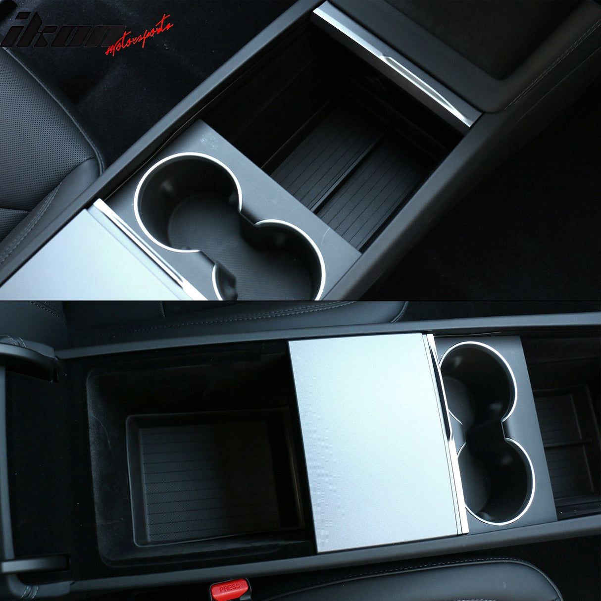 2024-2025 Tesla Model 3 Door Side+Center Armrest+Console Storage Box