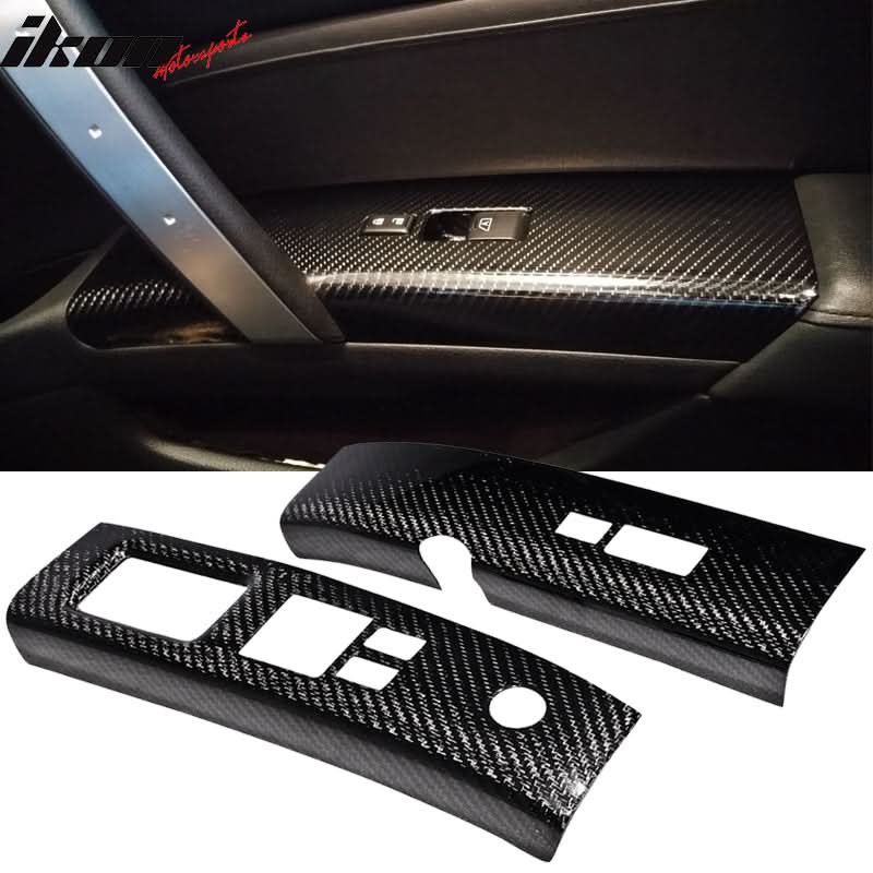 2003-2005Â Nissan 350Z Interior Door Switch Trim Covers Carbon Fiber