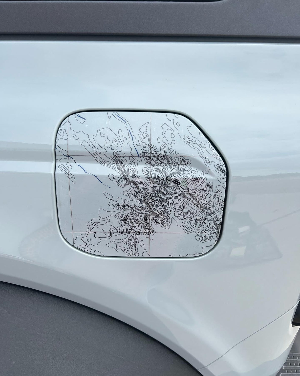 Printed Series Fuel Door Overlay - 2021+ Bronco