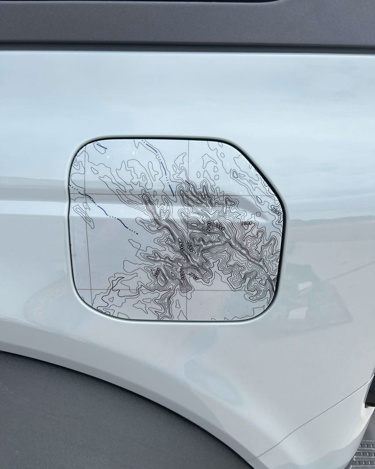 Printed Series Fuel Door Overlay - 2021+ Bronco