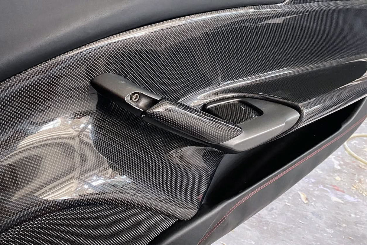 2015-2020 Ferrari 488 GTB & Spider Carbon Fiber Door Handle Interior