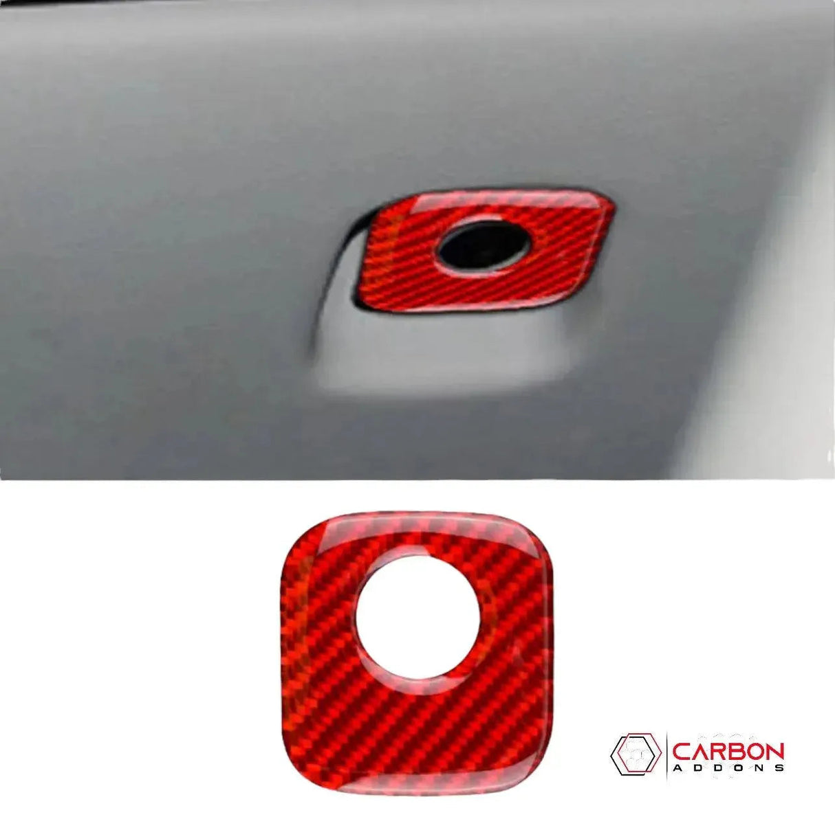 Real Carbon Fiber Glove Box Handle Overlay | C6 2005-2013 Corvette