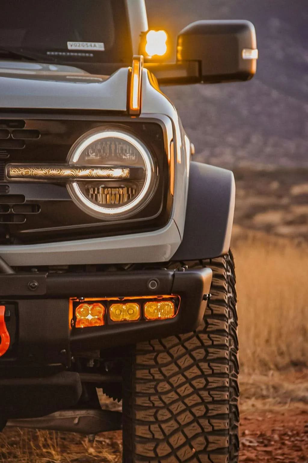 Topo Signature DRL Bar Overlays (Printed Series) - 2021+ Bronco (Signature Headlights)