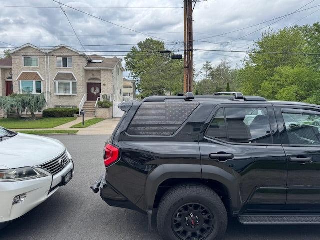 American Flag Rear Window Overlays V2 (Perforated) - 2025+ 4Runner