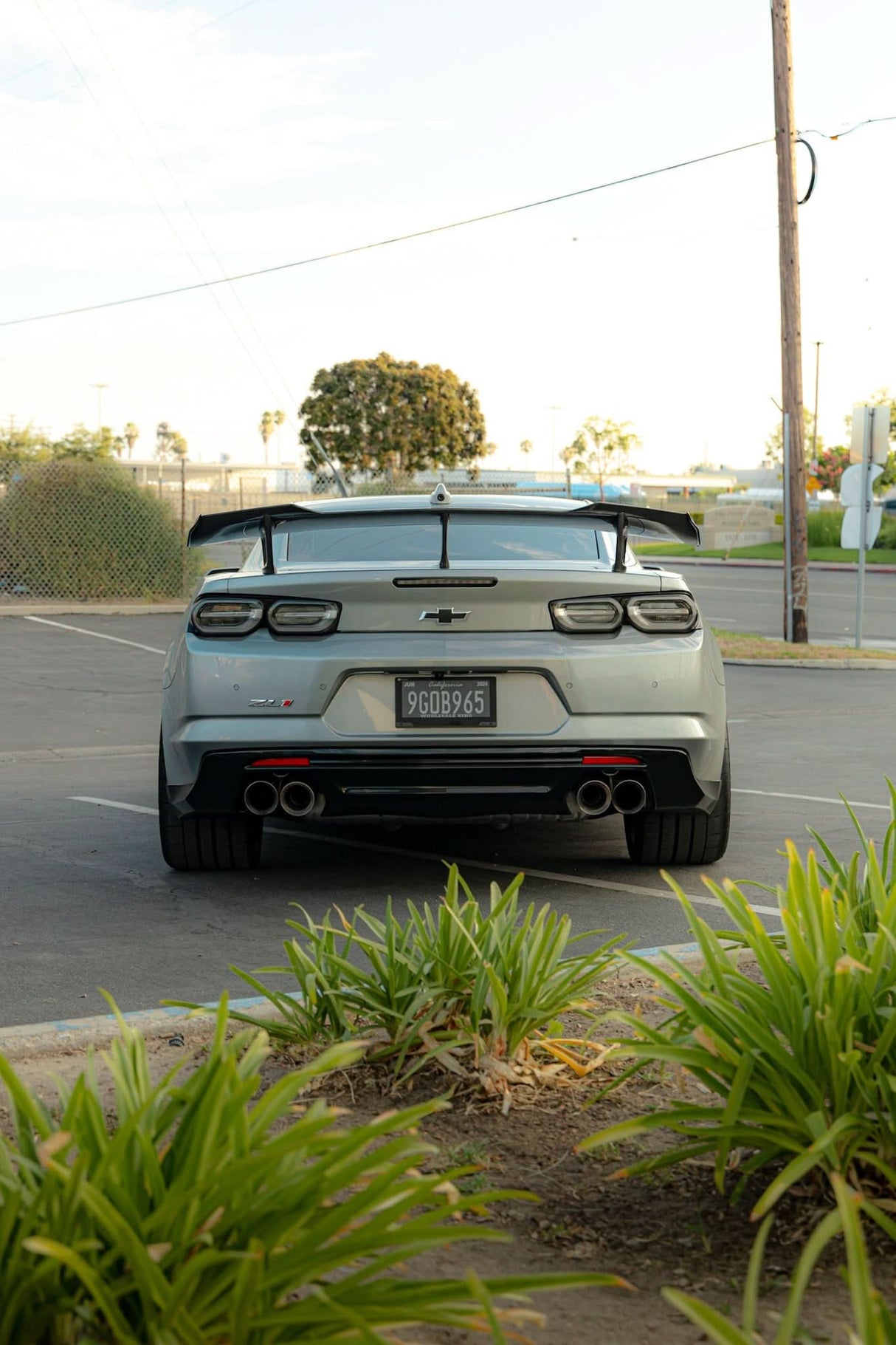 2016-2025 Camaro ZL1 1LE Gloss Carbon Fiber 1pc Rear Spoiler