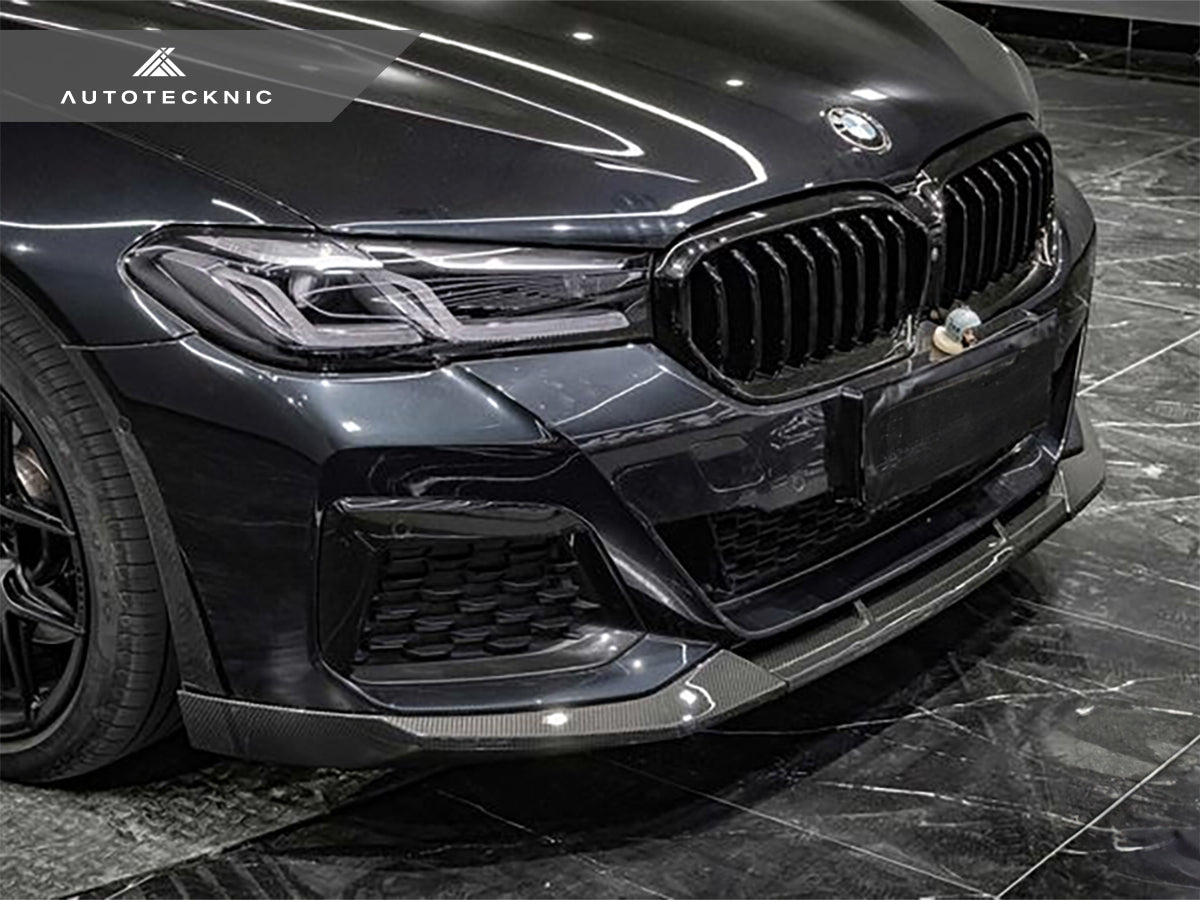 AutoTecknic Dry Carbon Competition Front Aero Lip - G30 5-Series M-Sport LCI