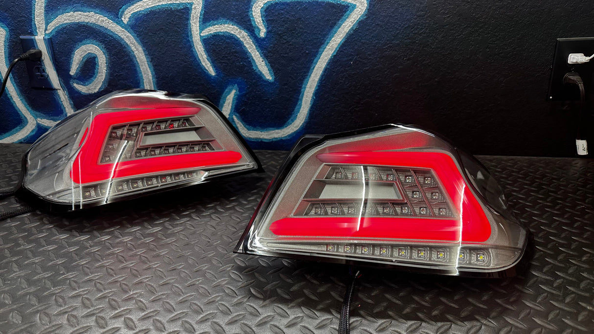 NTXGlow Clear Color Shifting Spec D Tail Lights (2015-2021 Subaru WRX)