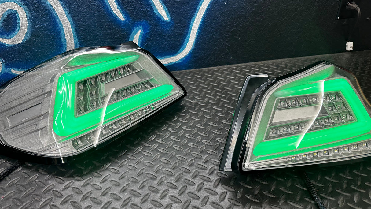 NTXGlow Clear Color Shifting Spec D Tail Lights (2015-2021 Subaru WRX)