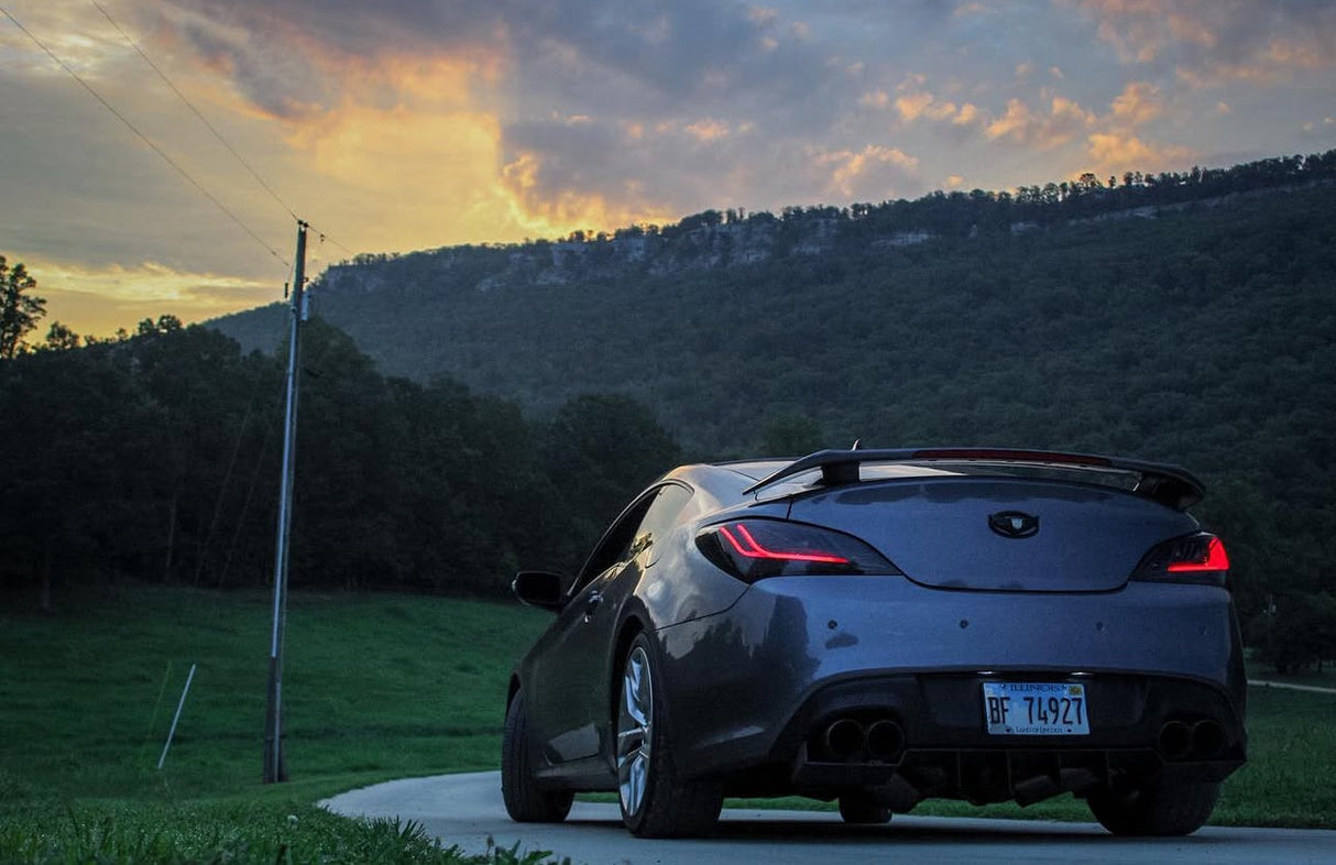 NTXGlow BLACK Eagle Eye Tail Lights (2010-2016 Hyundai Genesis Coupe)