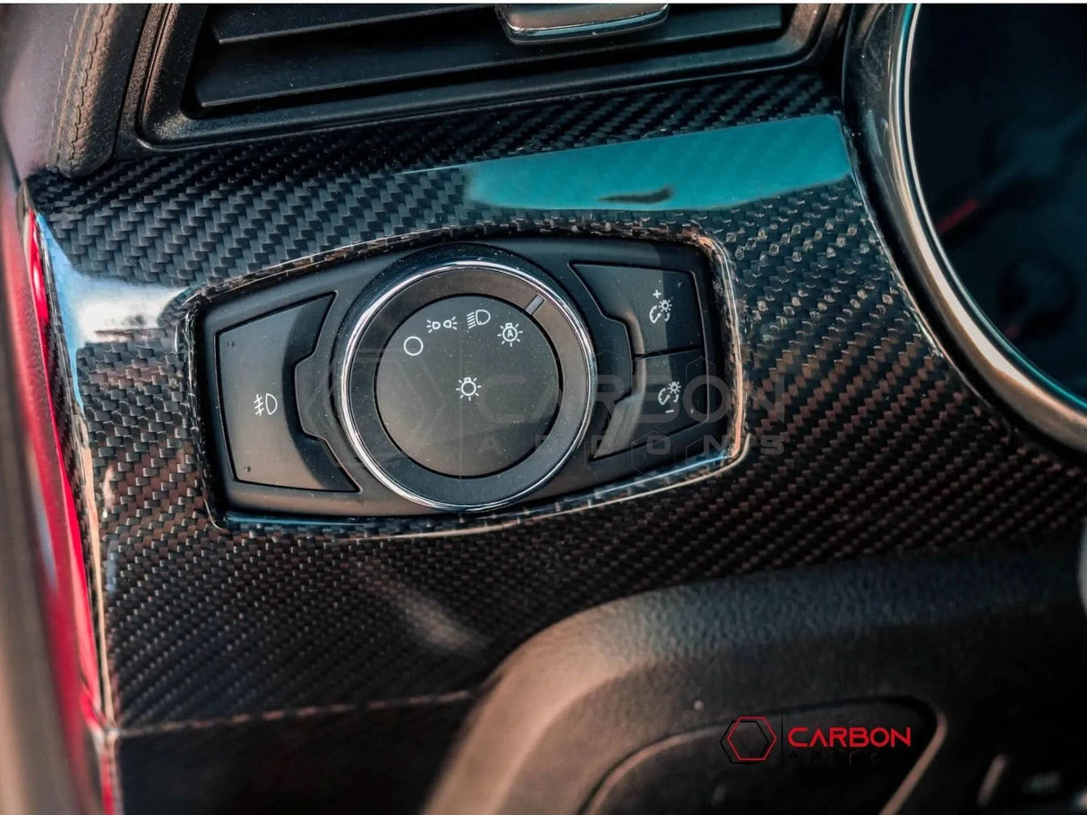 Mustang 2015-2023 Hard Carbon Fiber Driver Side Dashboard Trim Covers