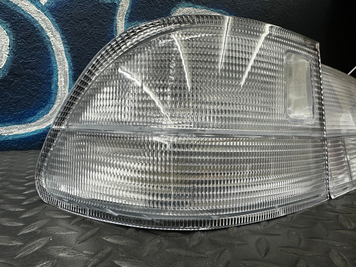 1996-2000 Honda Civic 2d Coupe Ek Jdm Clear 4pcs Rear Tail Light