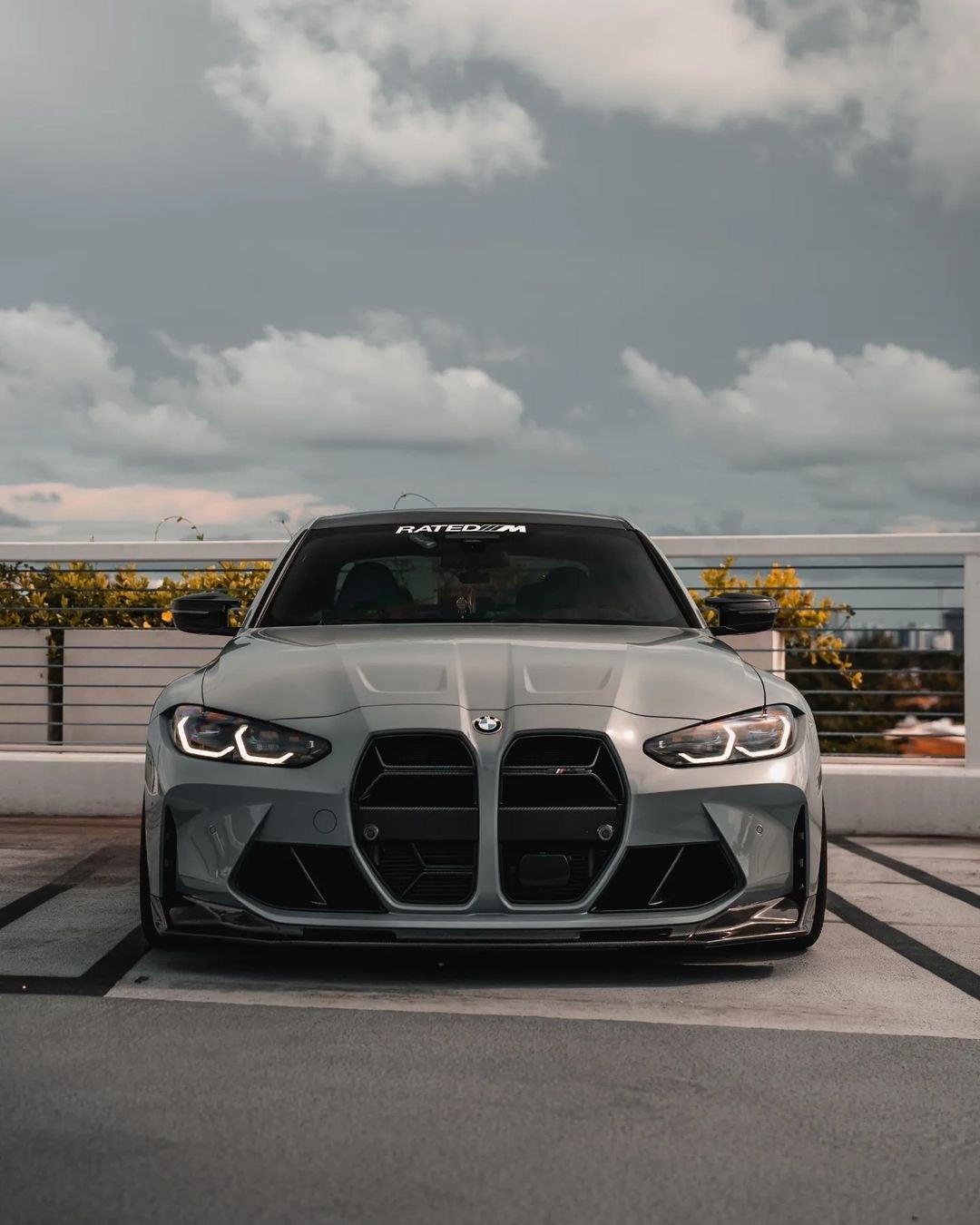 BMW 3 Series M3 G80 M4 G82 CSL Style Carbon Fiber Front Grille (2021 - 2023) - K2 Industries