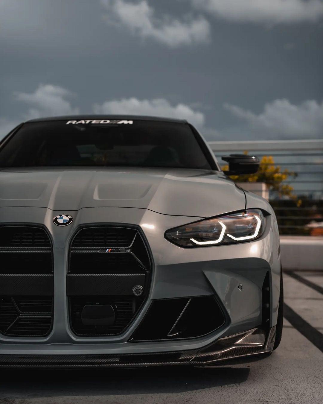 BMW 3 Series M3 G80 M4 G82 CSL Style Carbon Fiber Front Grille (2021 - 2023) - K2 Industries