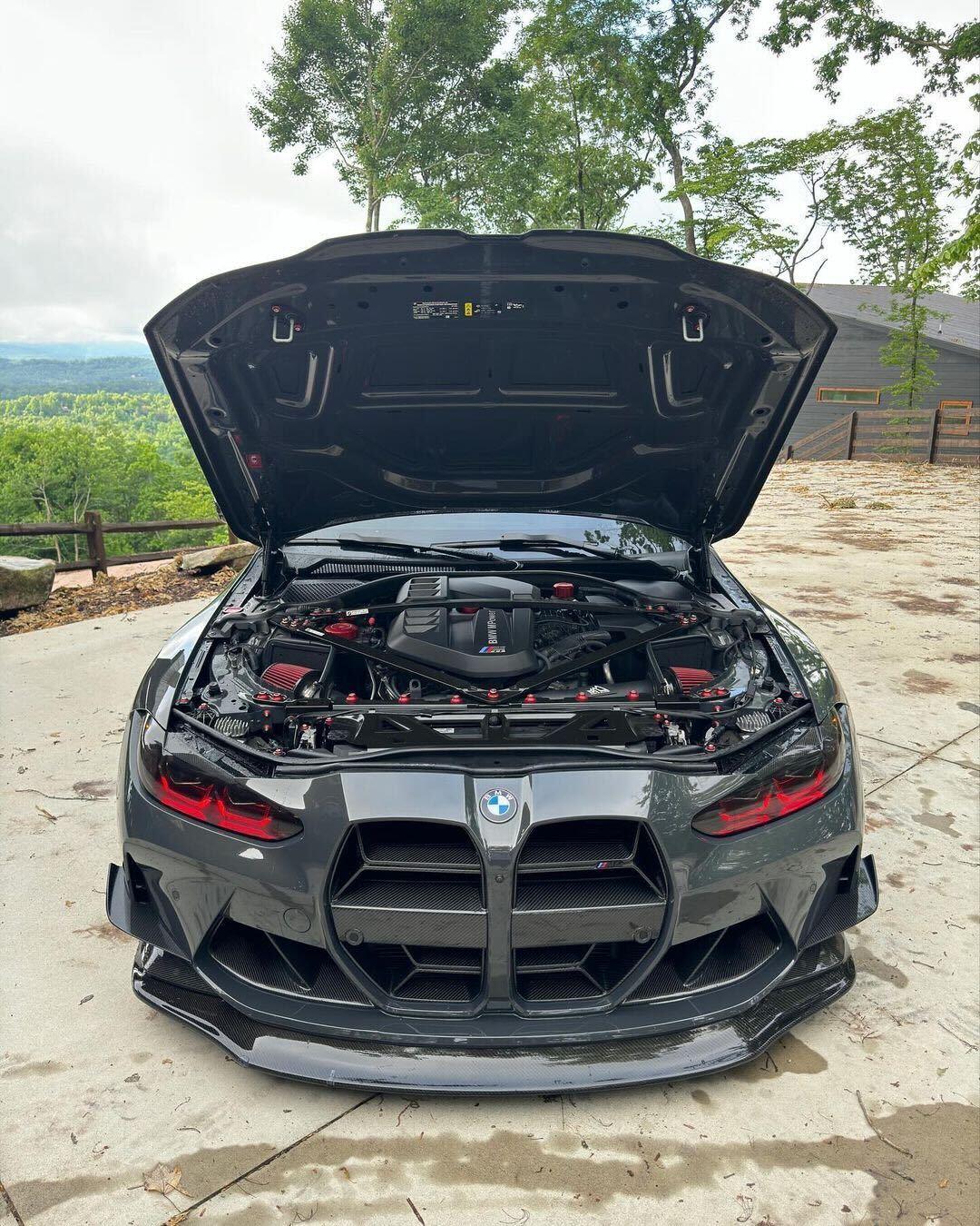 BMW 3 Series M3 G80 M4 G82 CSL Style Carbon Fiber Front Grille (2021 - 2023) - K2 Industries