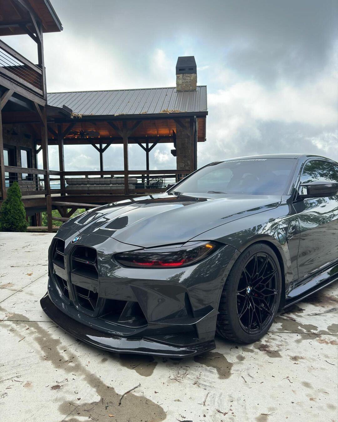 BMW 3 Series M3 G80 M4 G82 CSL Style Carbon Fiber Front Grille (2021 - 2023) - K2 Industries