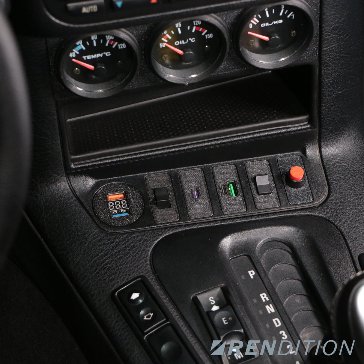 BMW E36 TRIPLE 52MM GAUGE BRACKET - K2 Industries