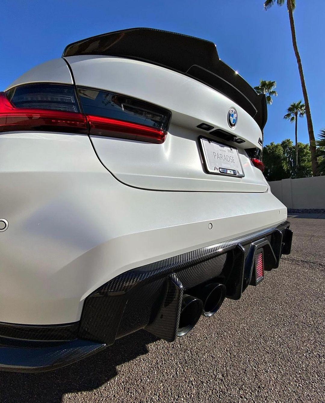 BMW 3 Series G20 G28/G80 M3 PSM Style Carbon Fiber Trunk Spoiler (2019 - 2024) - K2 Industries
