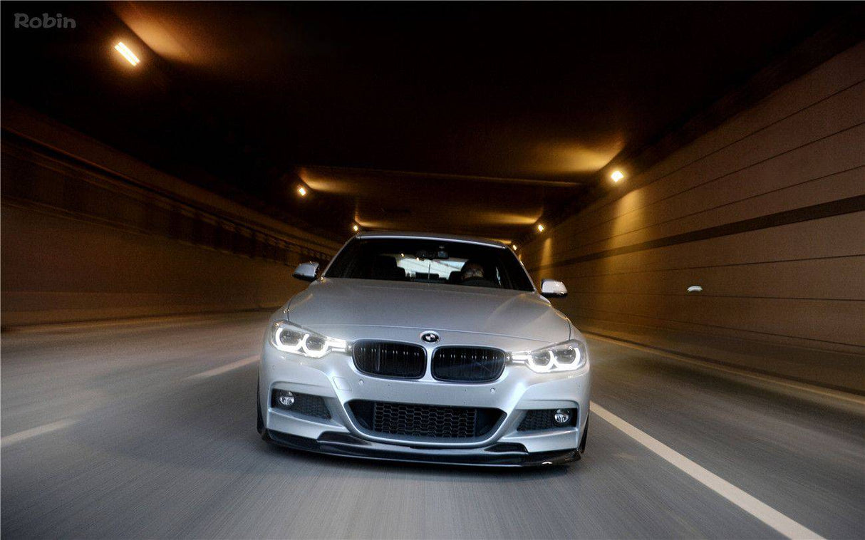 2011-2019 BMW 3 Series F30 F35 M-Tech GV Style Carbon Fiber Front Lip