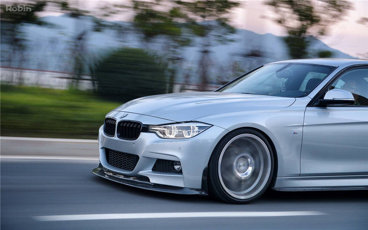 2011-2019 BMW 3 Series F30 F35 M-Tech GV Style Carbon Fiber Front Lip Set