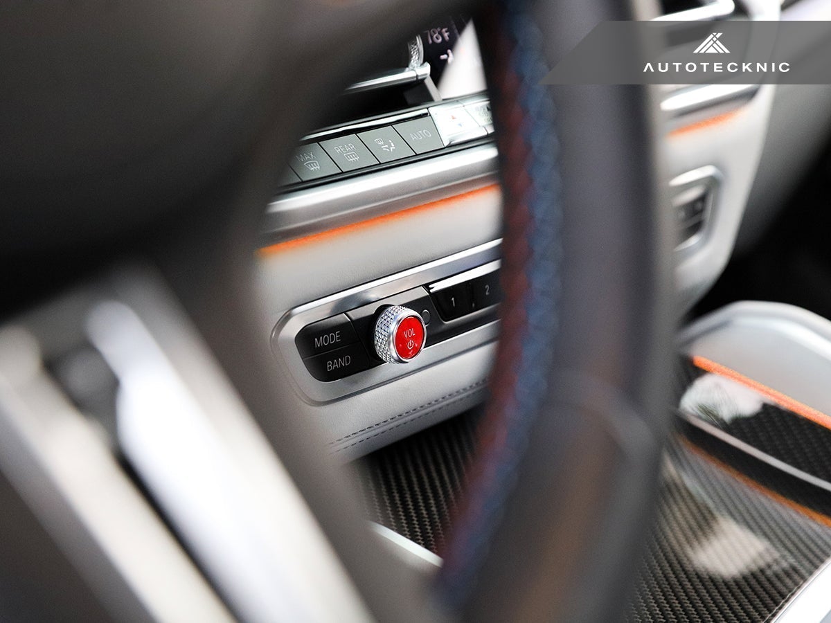 AutoTecknic Bright Red Audio Volume Button - G01 X3 | G02 X4 LCI