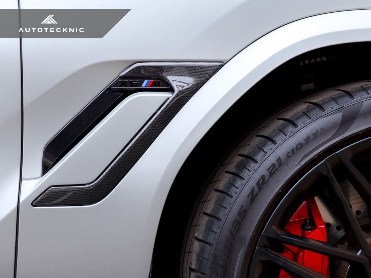 AutoTecknic Dry Carbon Fiber Side Vent Set - BMW F96 X6M