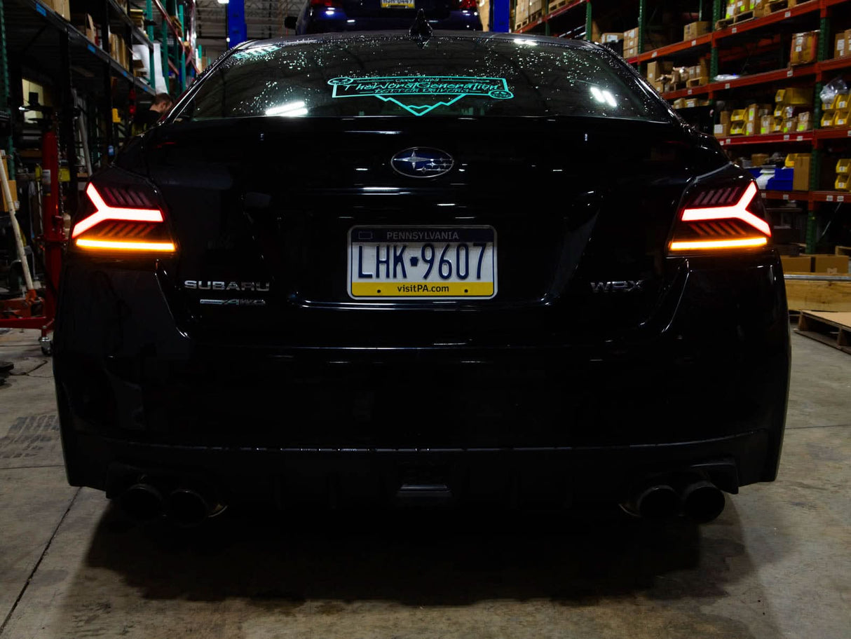 OLM Y-Spec LED Taillights (Smoke Lens Red Optic) - 2015-2021 WRX / STI