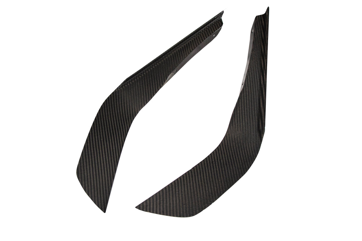 Ford Mustang GT S650 Carbon Fiber Front Bumper Canards 2024 - Current (does not fit Dark Horse bumper)