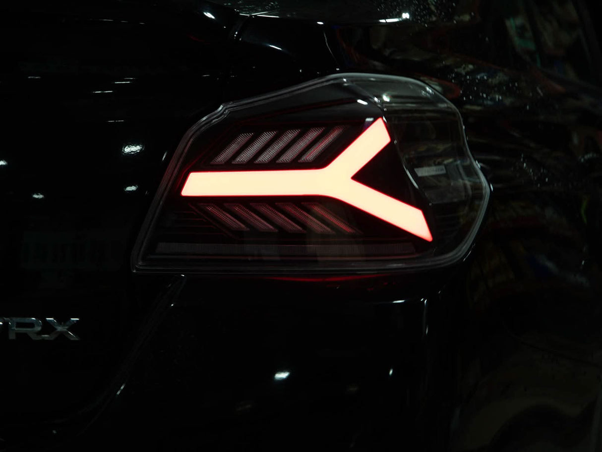 OLM Y-Spec LED Taillights (Smoke Lens Red Optic) - 2015-2021 WRX / STI