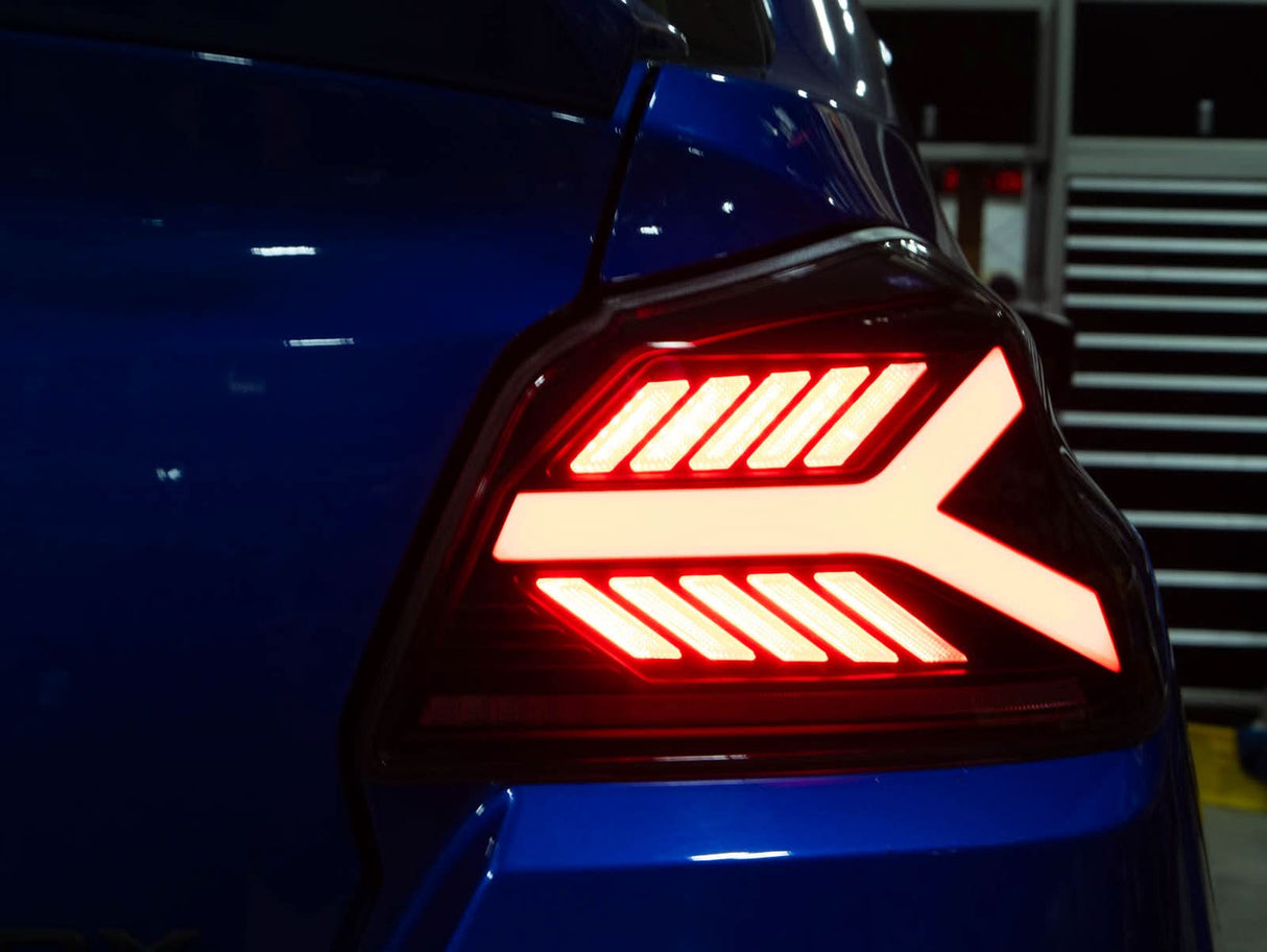 OLM Y-Spec LED Taillights (Smoke Lens Red Optic) - 2015-2021 WRX / STI