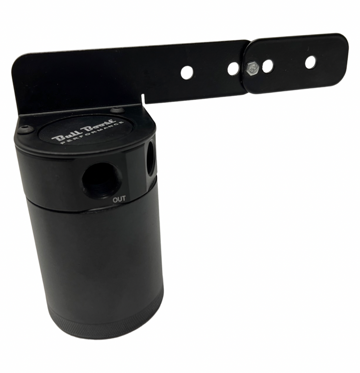 Universal Performance Oil Catch Can 2 Port -6AN + Adjustable Mounting Bracket Kit Turbo V2