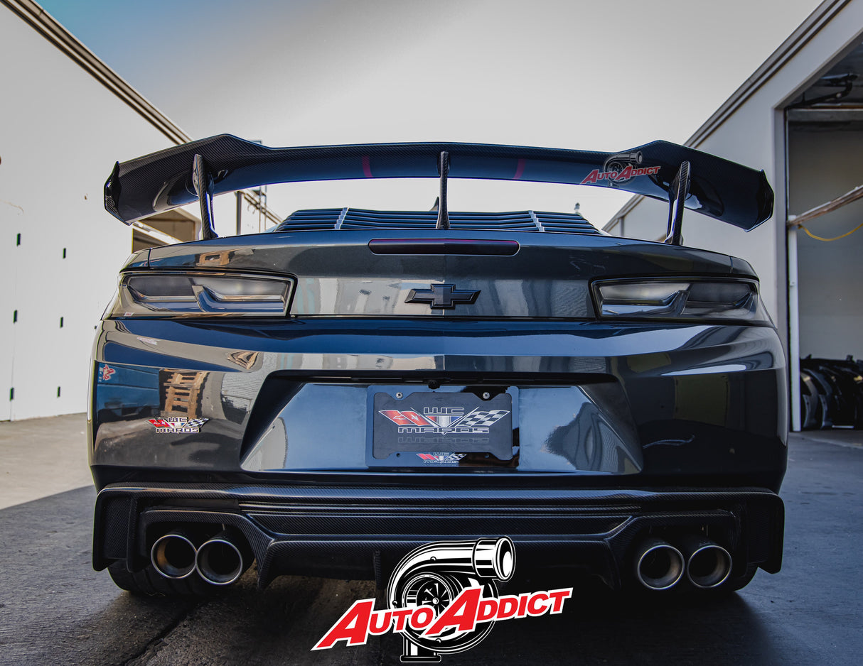 2016-2025 Camaro ZL1 1LE Gloss Carbon Fiber 1pc Rear Spoiler