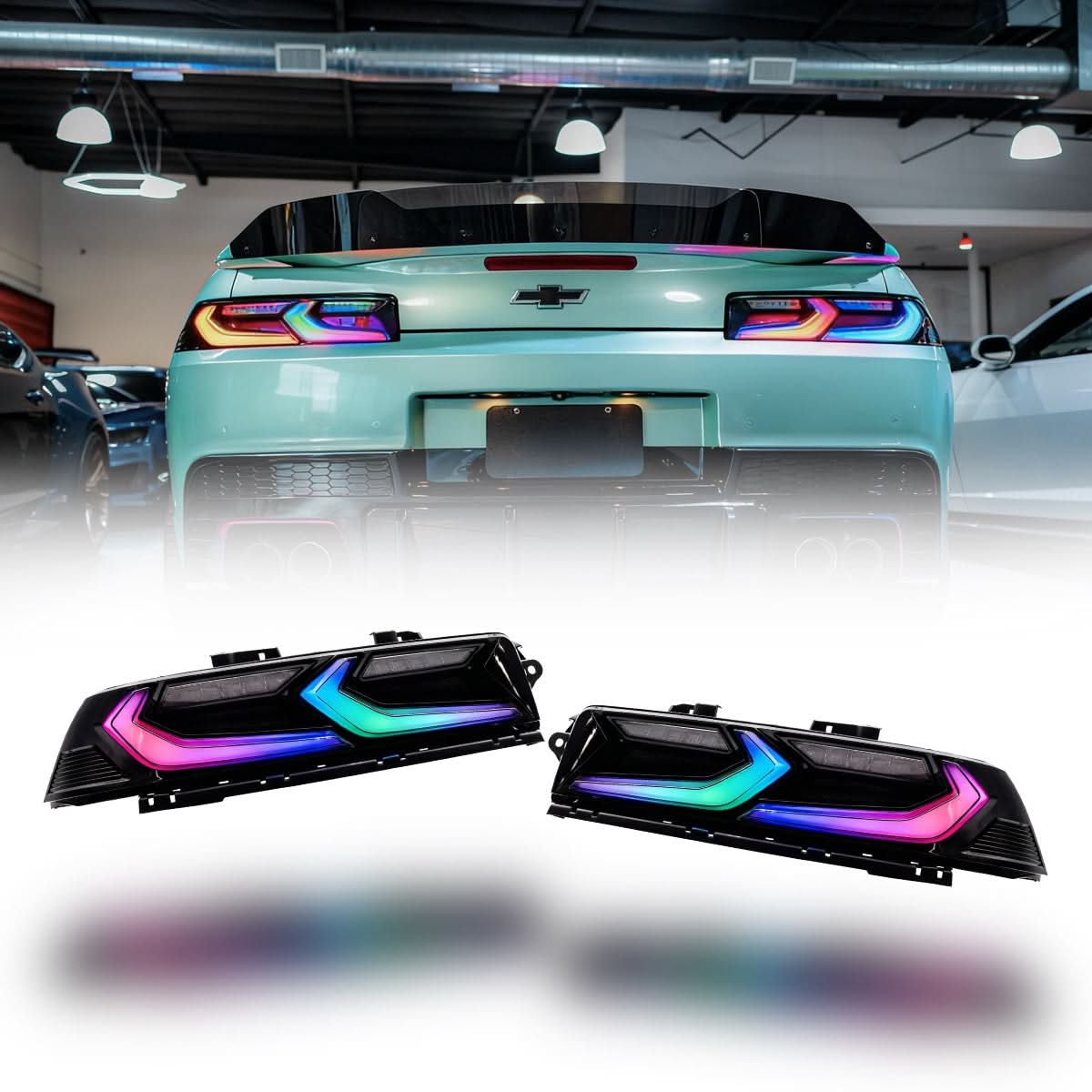 2014-2015 Chevy Camaro Umbra LED Taillights – Gloss Black/Smoke Lens