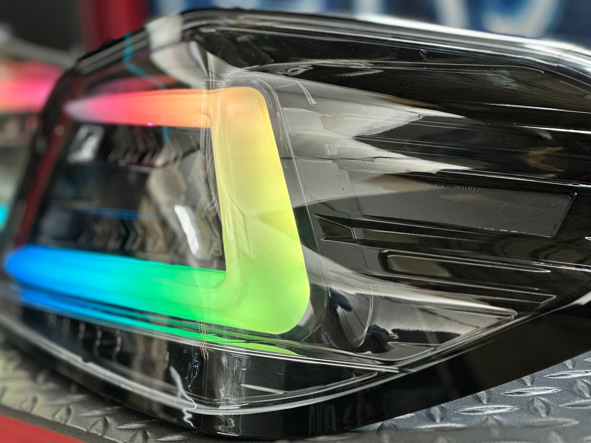 NTXGlow Black Spec D Color Shifting Tail Lights (2015-2021 Subaru WRX)