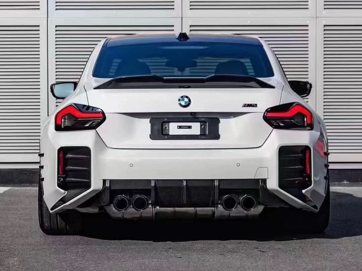 AutoTecknic Dry Carbon Rear Bumper Trim Set - BMW G87 M2
