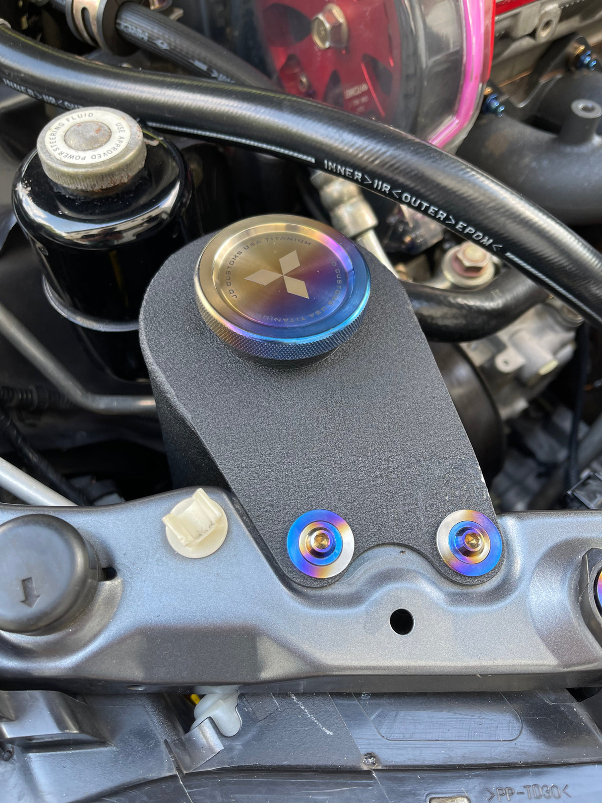 JDC Titanium Cap for JM Fab Tanks | Evo 7/8/9