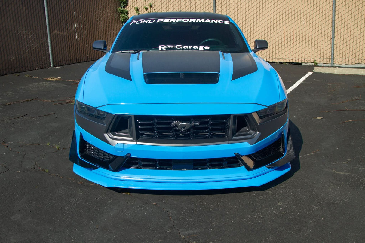 Ford Mustang S650 Carbon Fiber Dark Horse Front Bumper Canards 2024 - Current (does not fit GT Bumper)